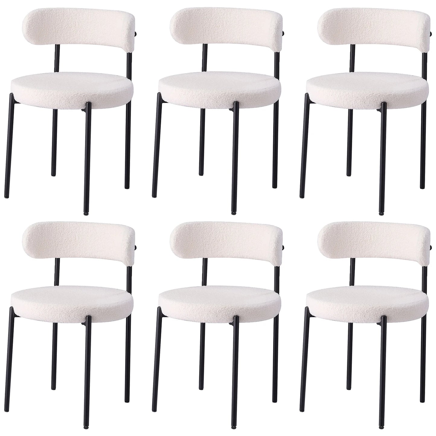 Lot de chaises de salle à manger nordique