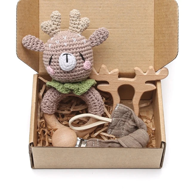 Ensemble de hochets en bois pour bébé