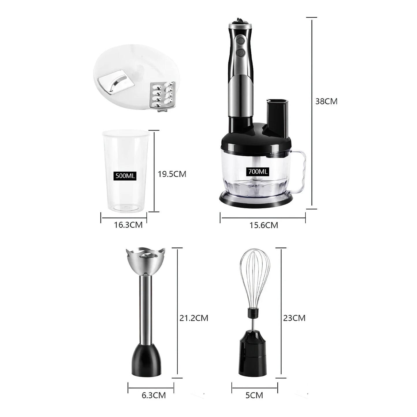 Robot culinaire 6 en 1 de 700 W