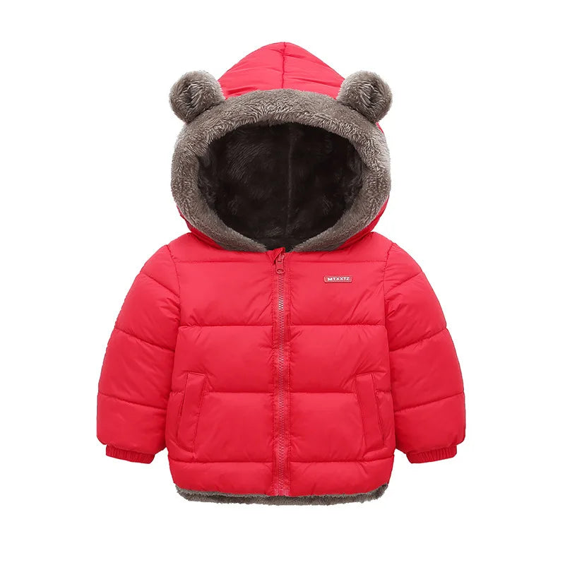 Veste à capuche polaire pour bébé