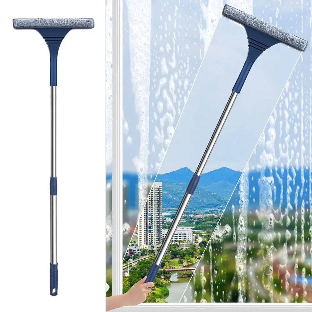 Brosse à mailles pour fenêtre 2 en 1