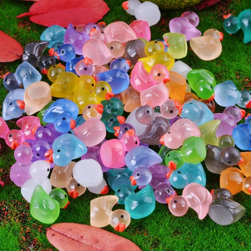 Lot de mini-canards lumineux pour bains