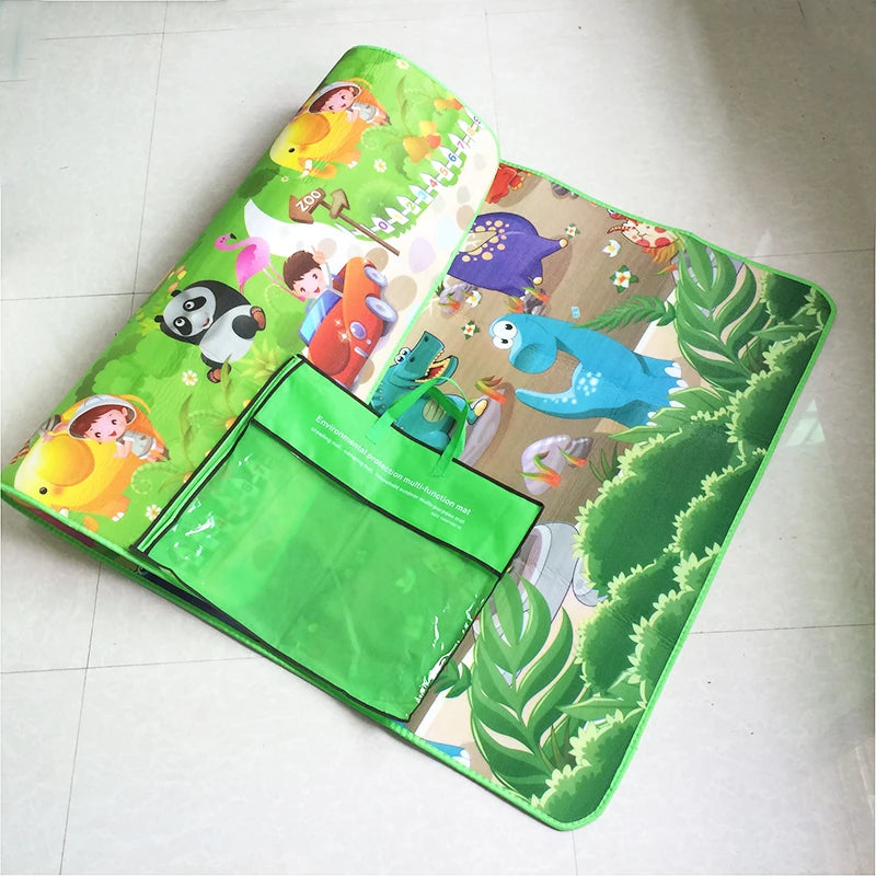 Tapis de jeu éducatif recto-verso 180 cm x 120 cm