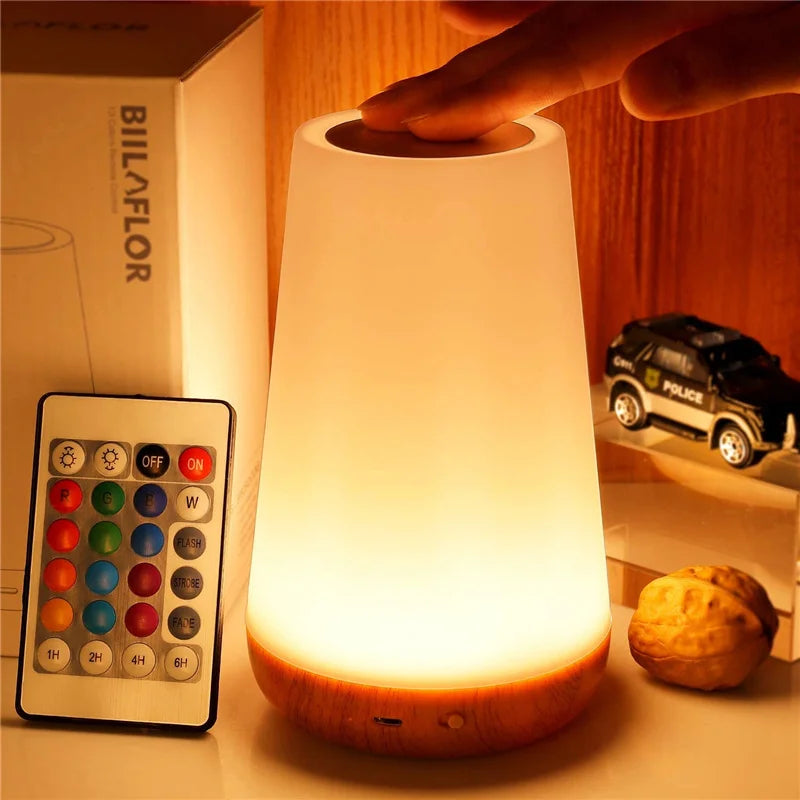 Lampe de chevet portable rechargeable 13 couleurs