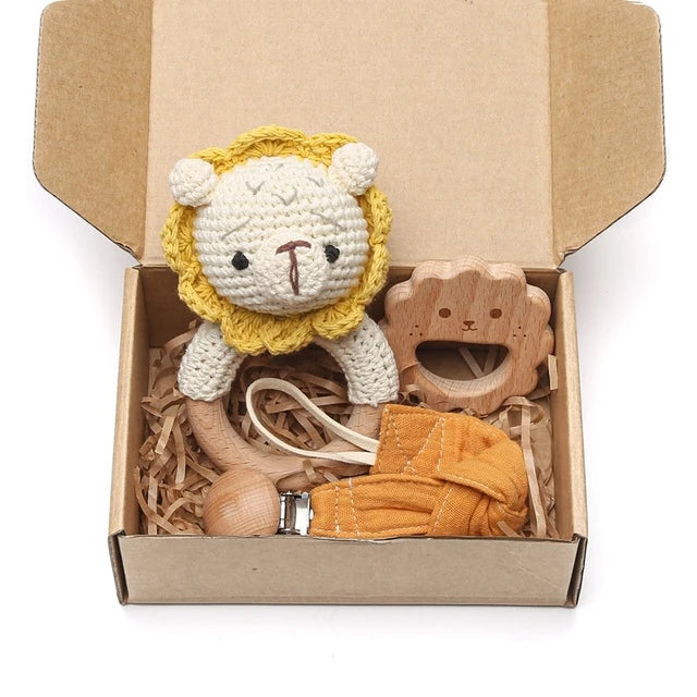 Ensemble de hochets en bois pour bébé