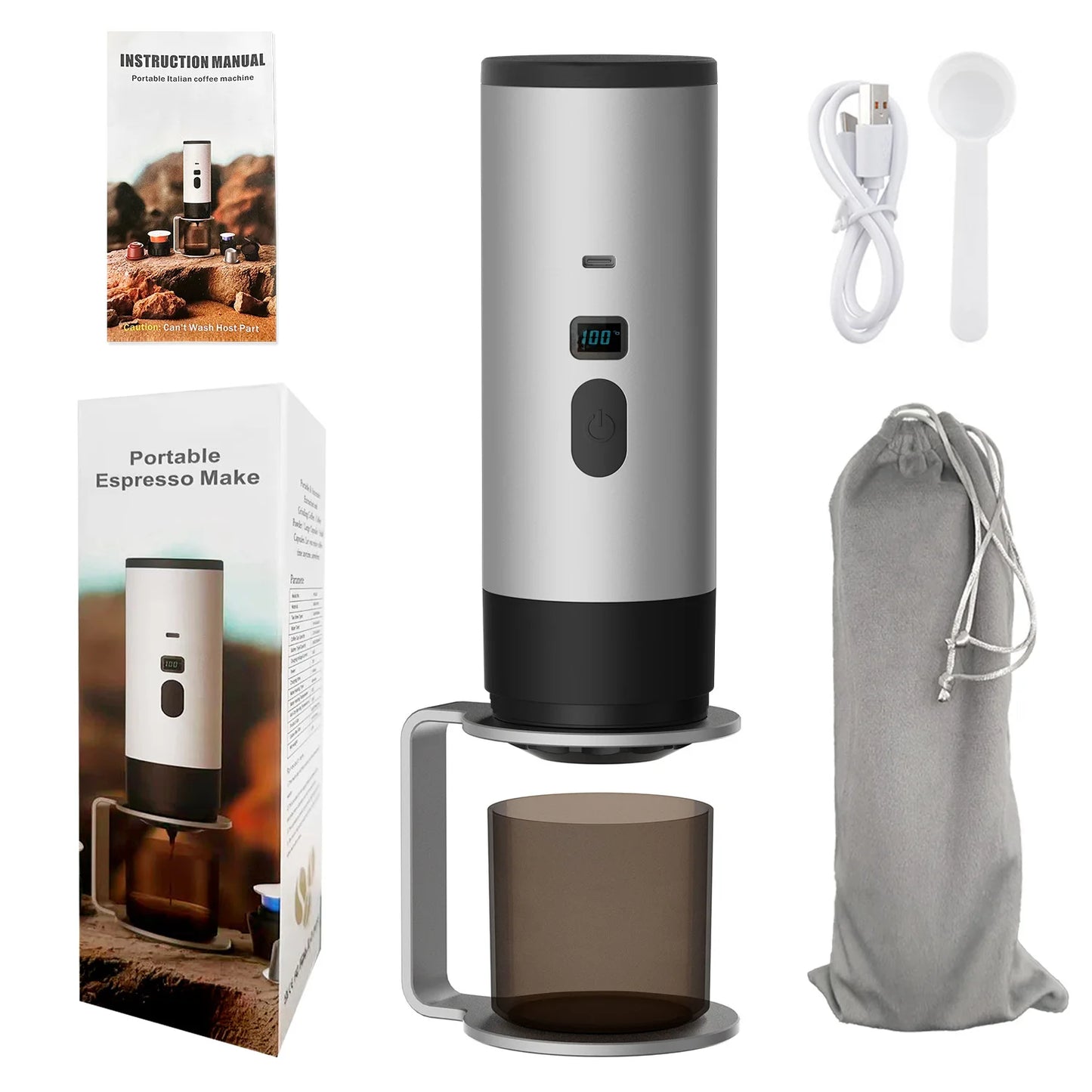 Cafetière électrique portable à capsules