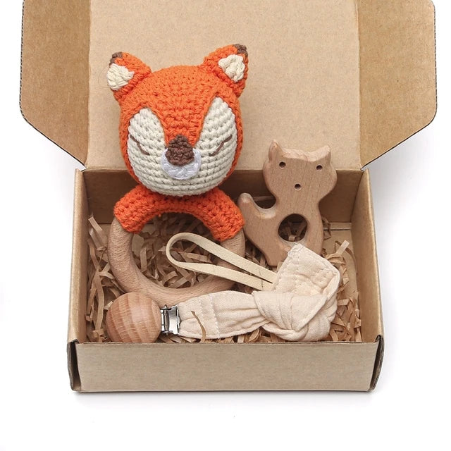 Ensemble de hochets en bois pour bébé