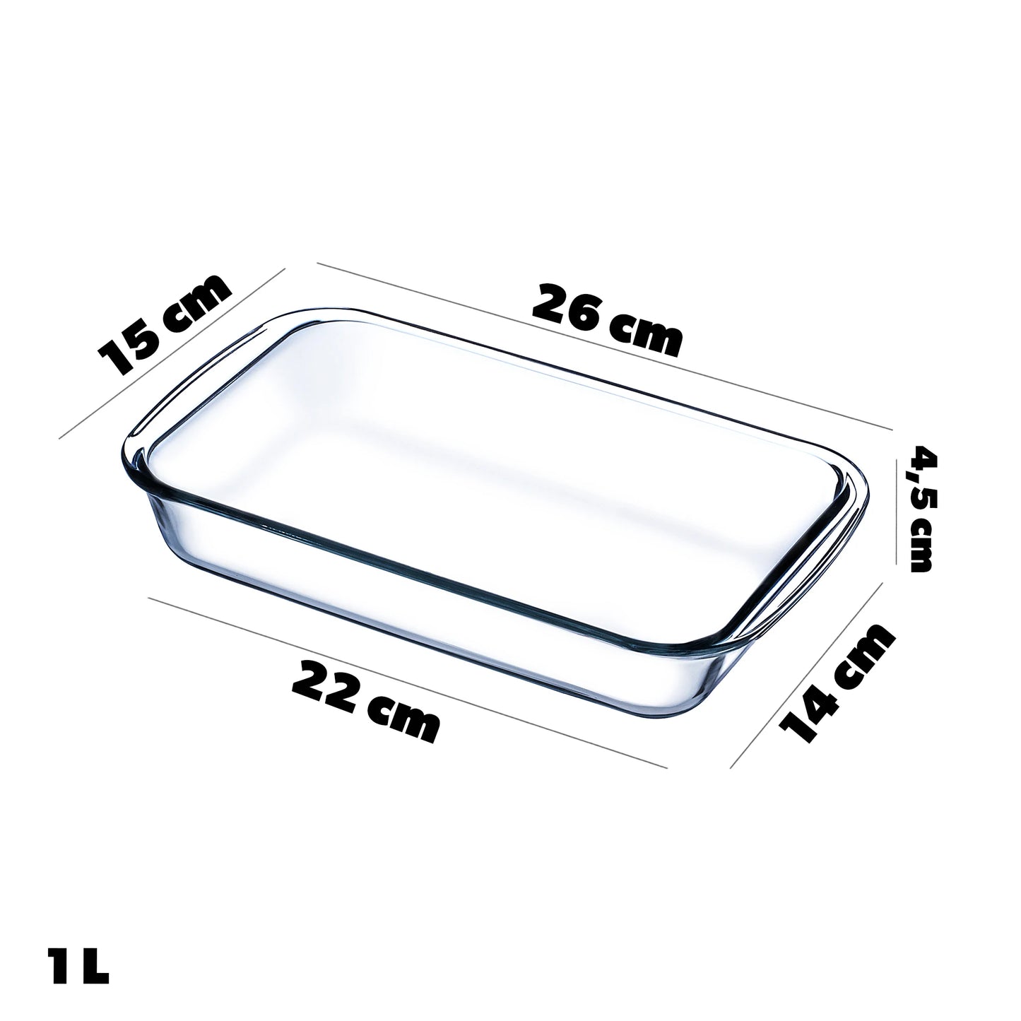 Ensemble de plats à four rectangulaires
