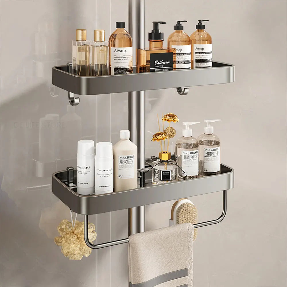 Étagère de barre de douche