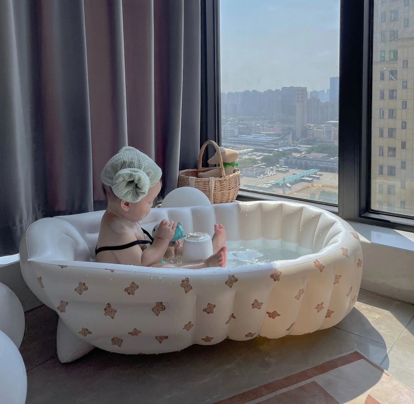 Baignoire gonflable portable pour bébé