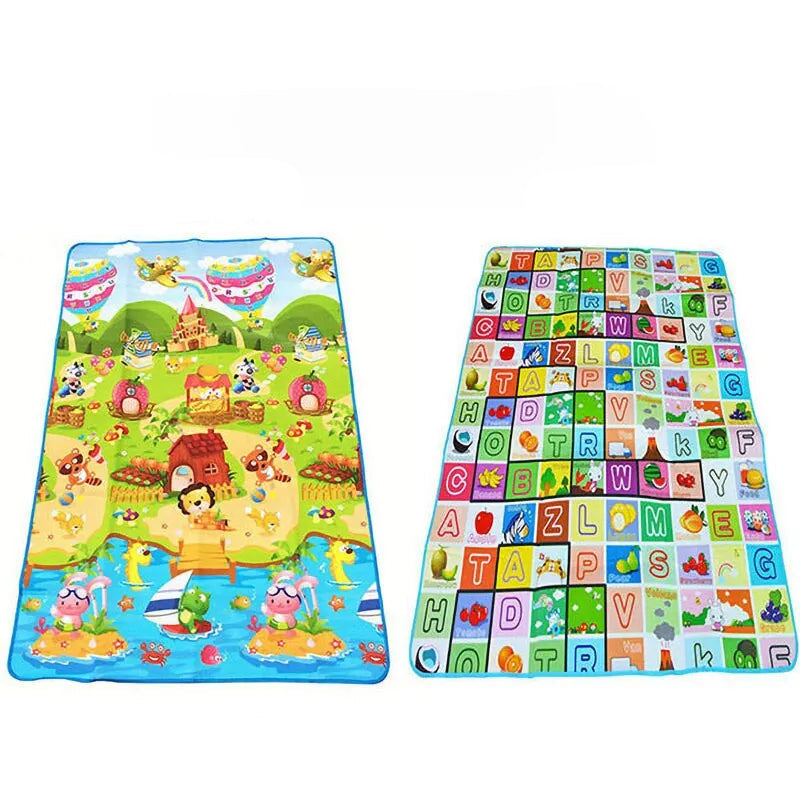 Tapis de jeu éducatif recto-verso 180 cm x 120 cm
