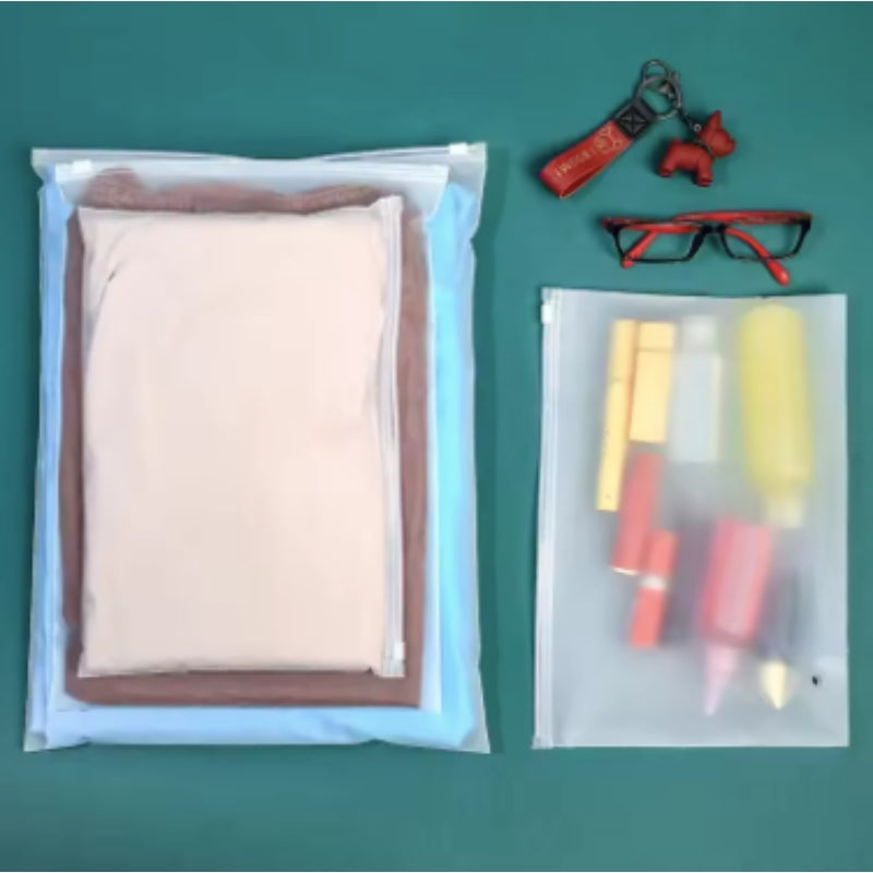 Lot de 10 sacs de voyage givrés à fermeture éclair