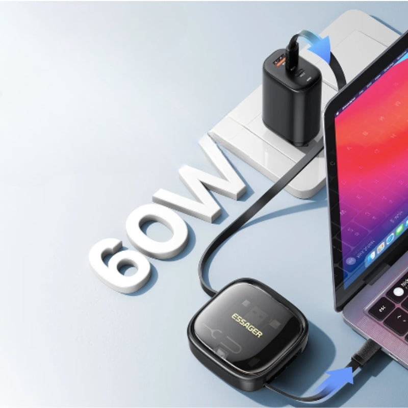 Mini boîte de rangement d'adaptateur de charge