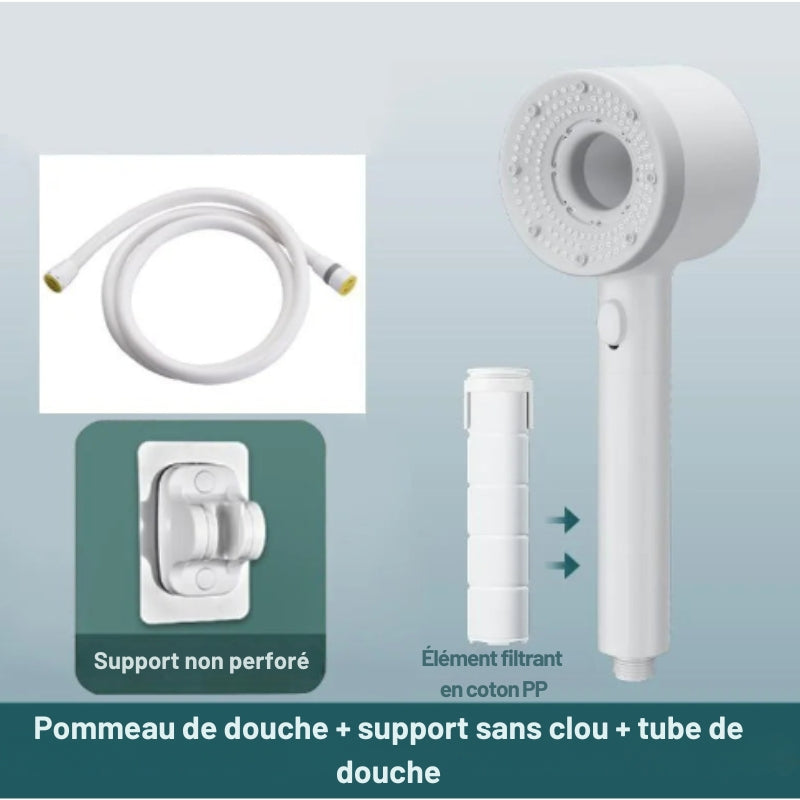 Kit de Pommeau de Douche à 5 Modes