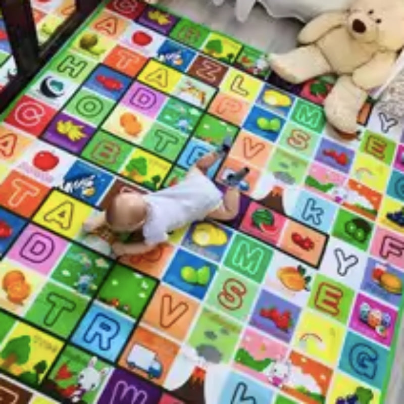 Tapis de jeu éducatif recto-verso 180 cm x 120 cm