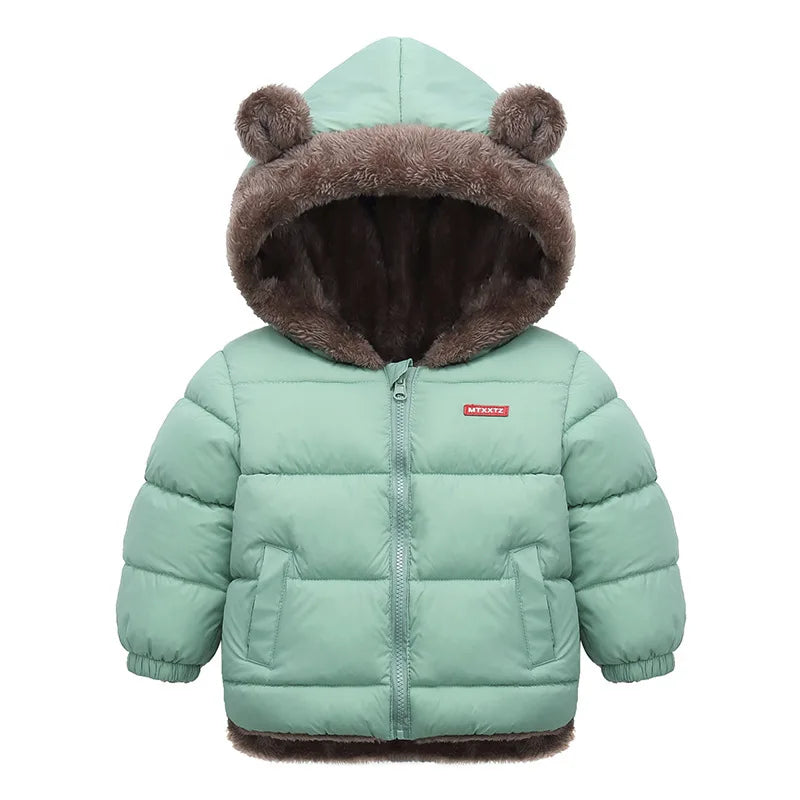 Veste à capuche polaire pour bébé