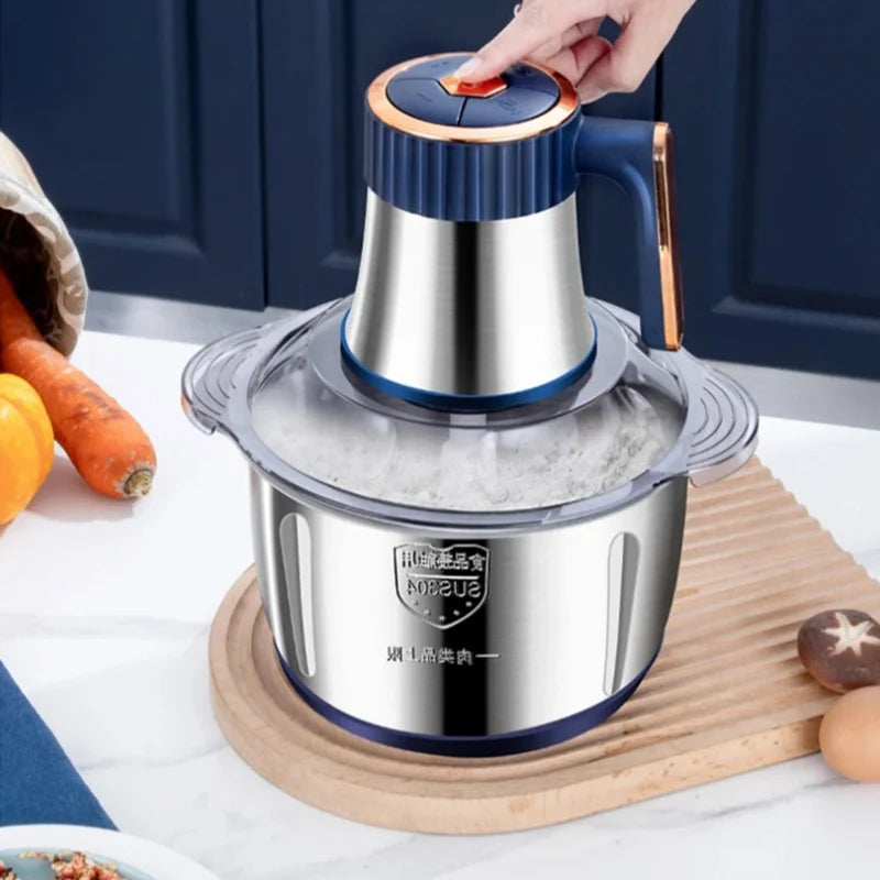 Hachoir à aliments électrique 5 litres en acier inoxydable