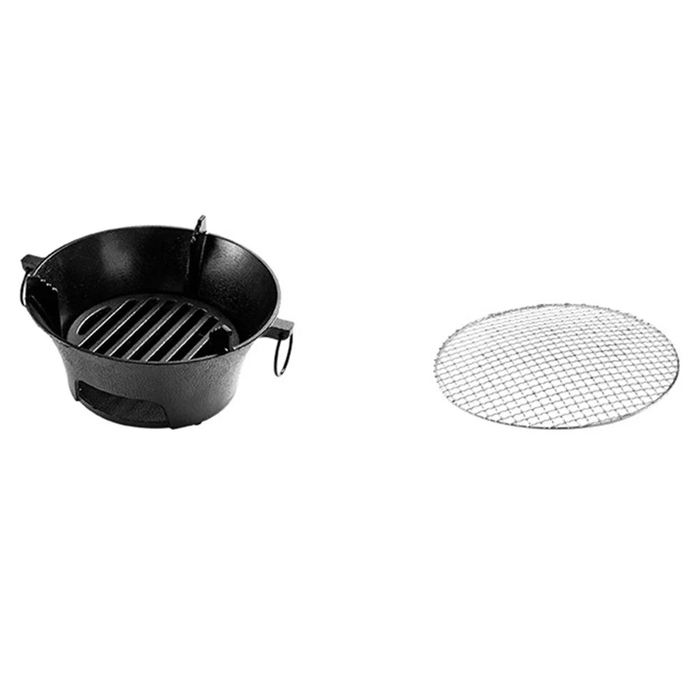 Poêle à charbon en fonte de 23 cm