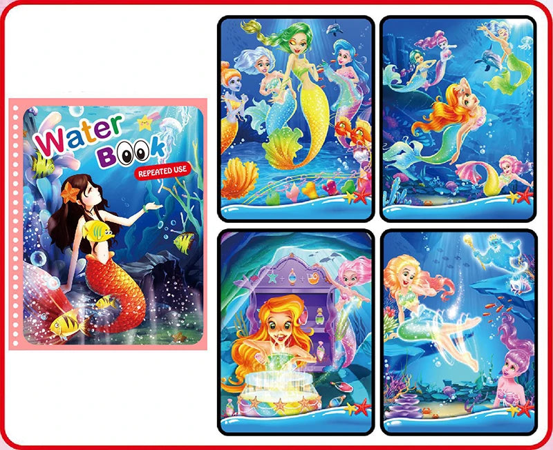 Livres de coloriage magiques à l'eau