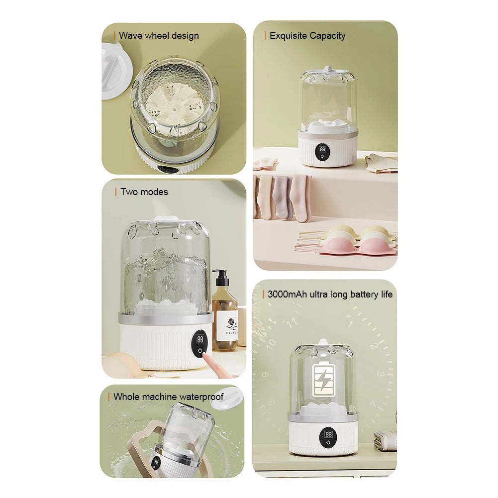 Machine à laver portable pliable