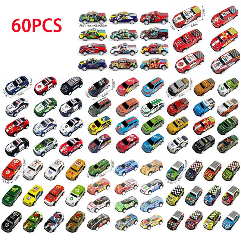 Lot de voitures de course en alliage