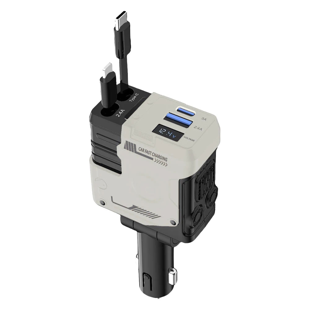 Chargeur de voiture rétractable
