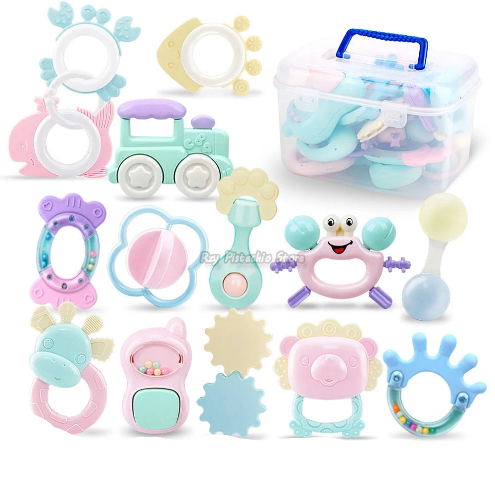 Lot de 6 à 14 hochets pour bébé