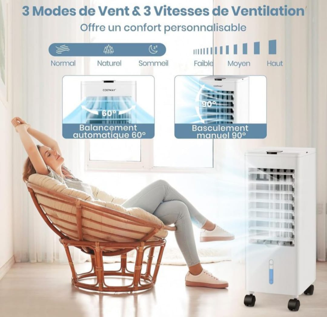 Refroidisseur d'air portable 2.8L