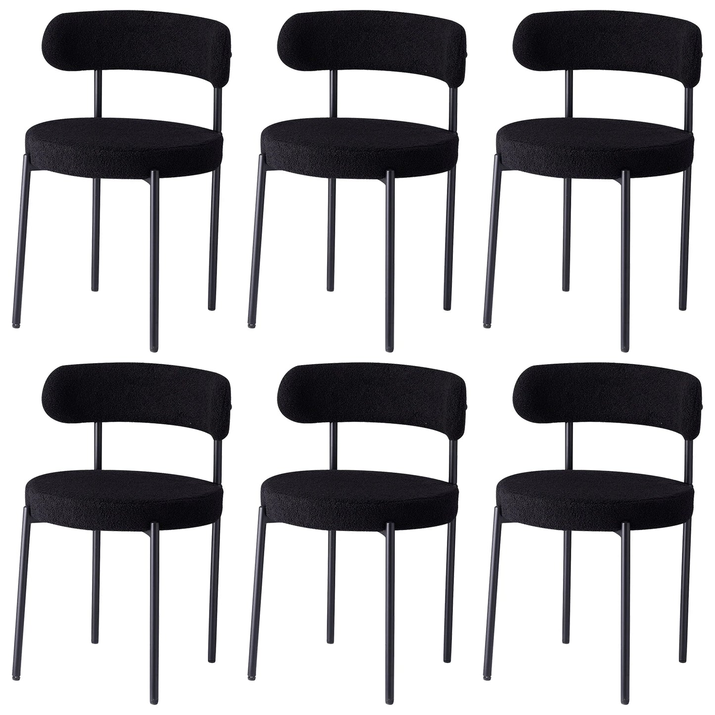 Lot de chaises de salle à manger nordique