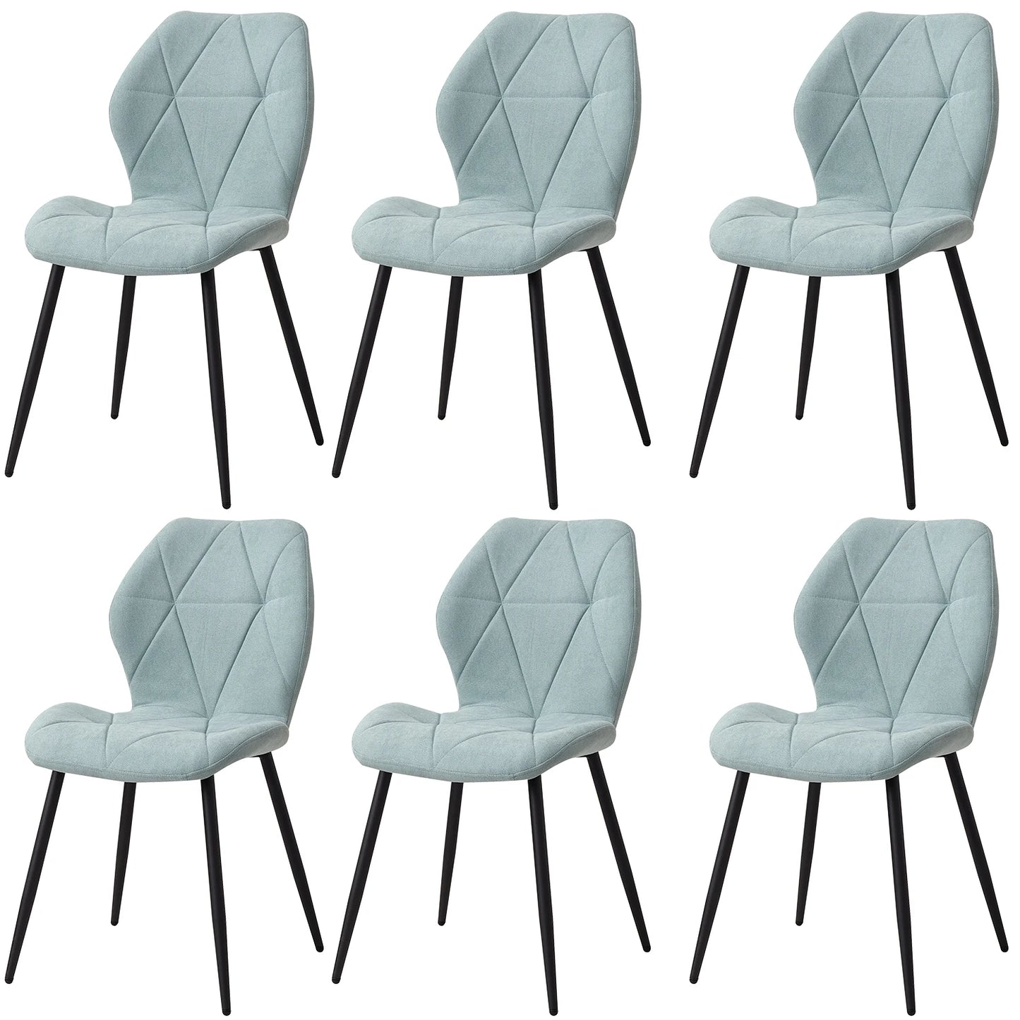Ensemble de chaises en tissu de lin