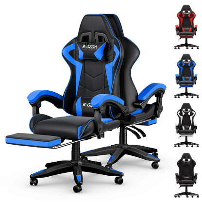 Chaise de jeu ergonomique avec repose-pieds
