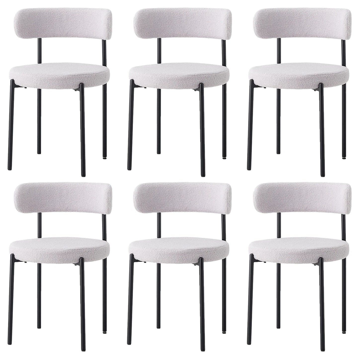 Lot de chaises de salle à manger nordique