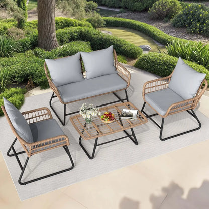 Ensemble de salon de jardin moderne