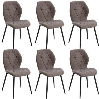 Ensemble de chaises en tissu de lin