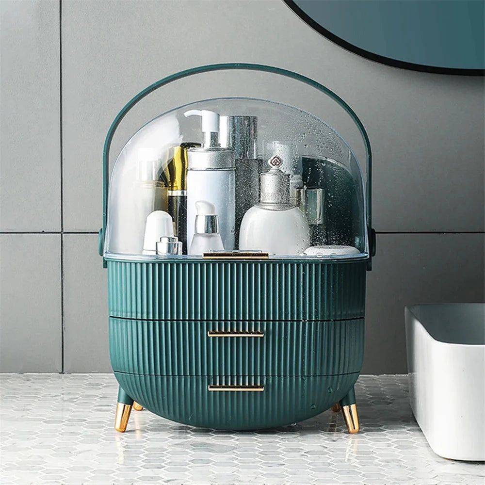 Boîte de rangement transparente pour maquillage