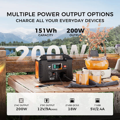 Station d'alimentation portable 151 Wh (40 800 mAh)