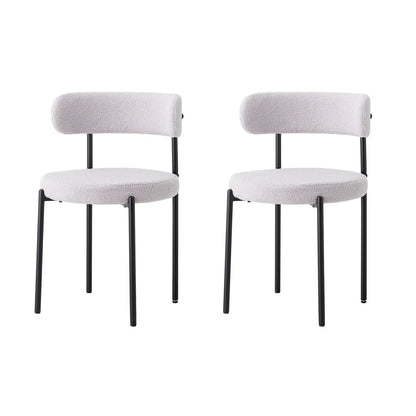 Lot de chaises de salle à manger nordique