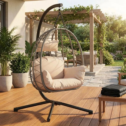 Chaise Suspendue Œuf + Structure 130 kg