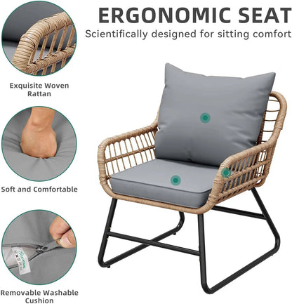 Ensemble de salon de jardin moderne