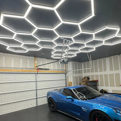 Lampes LED hexagonales en nid d'abeille 6500K