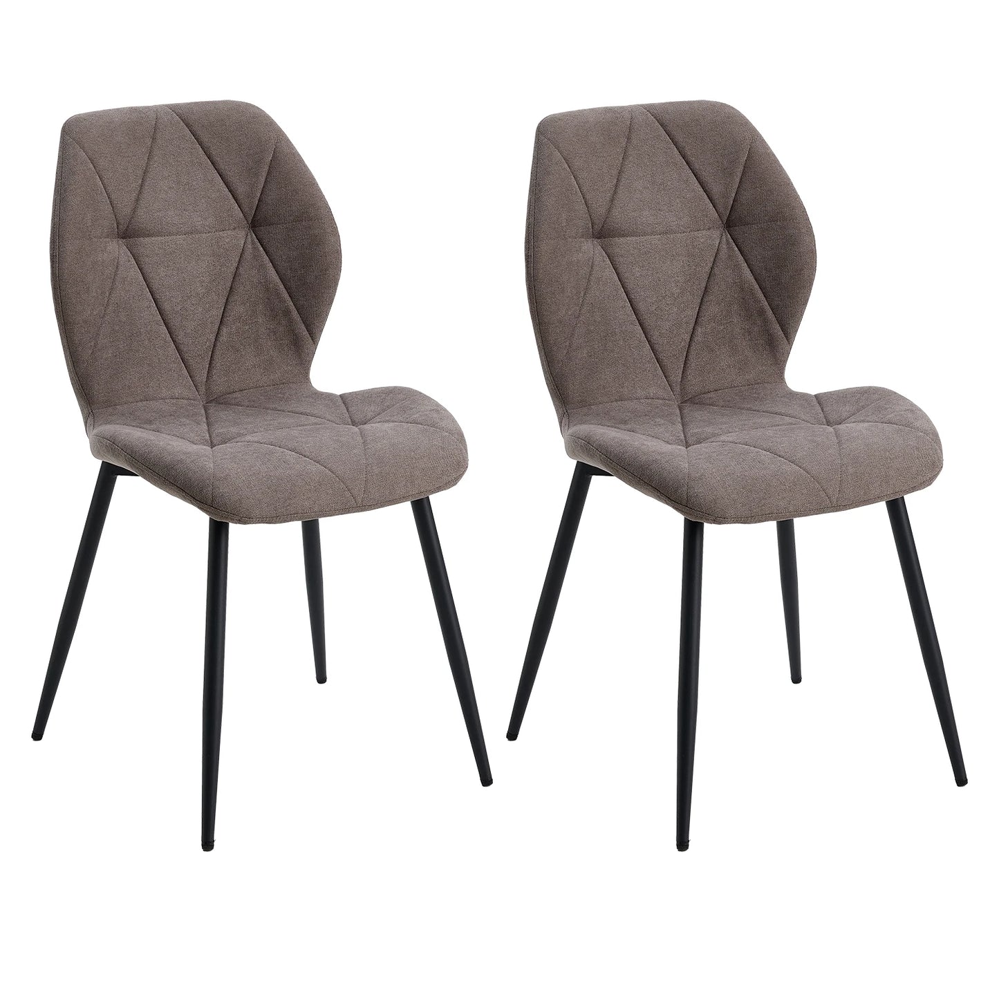 Ensemble de chaises en tissu de lin