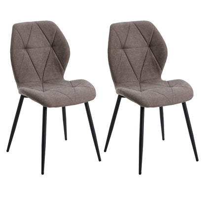 Ensemble de chaises en tissu de lin
