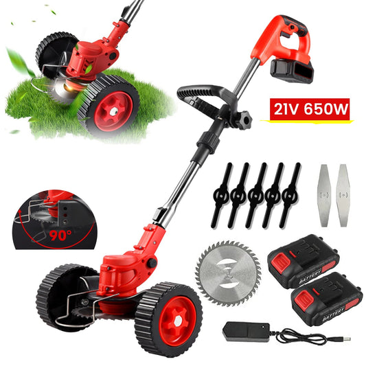 Tondeuse à gazon électrique sans fil + 2 batteries