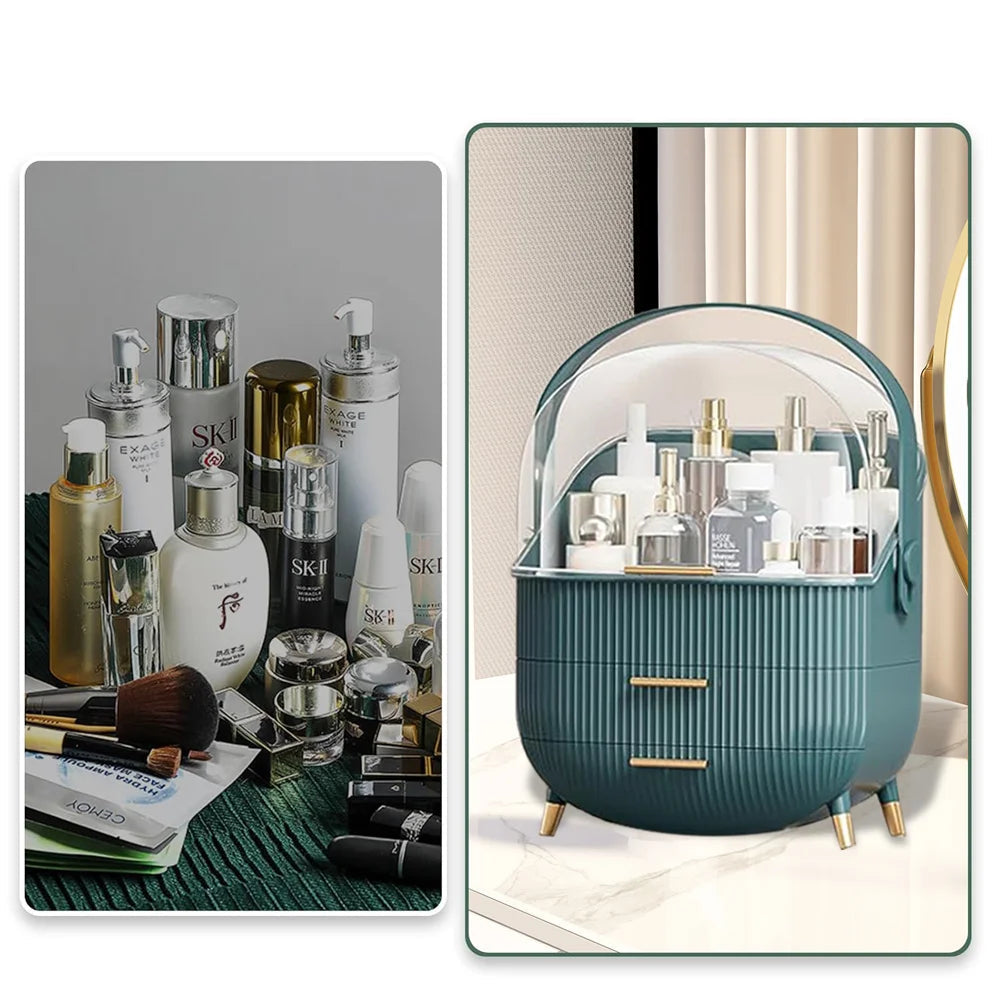 Boîte de rangement transparente pour maquillage