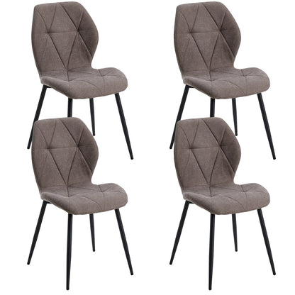 Ensemble de chaises en tissu de lin