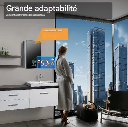 Chauffe-eau électrique 6500 en acier inoxydable avec écran LED