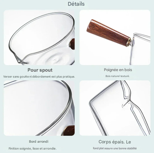 Casserole en verre transparent résistant aux hautes températures
