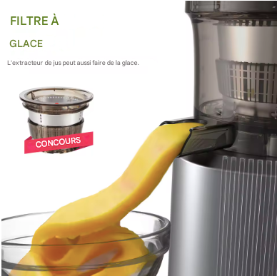 Extracteur de jus à pression et glace 200W