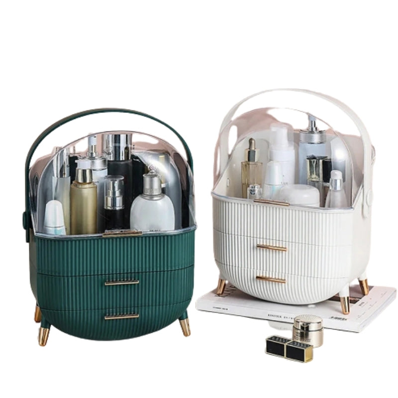 Boîte de rangement transparente pour maquillage