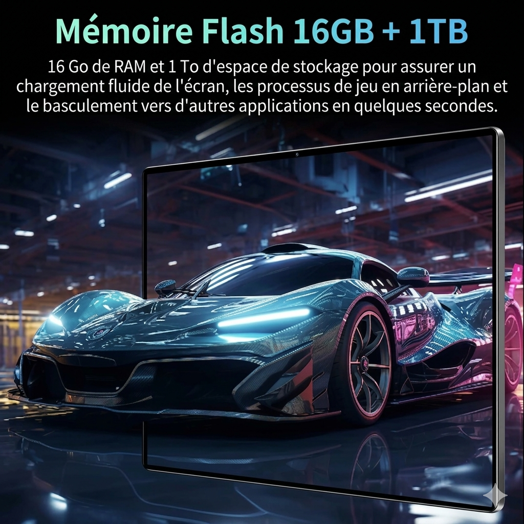 Tablette Android avec batterie 12000 mAh